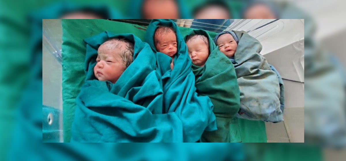 Woman gives birth to quintuplets in Kathmandu