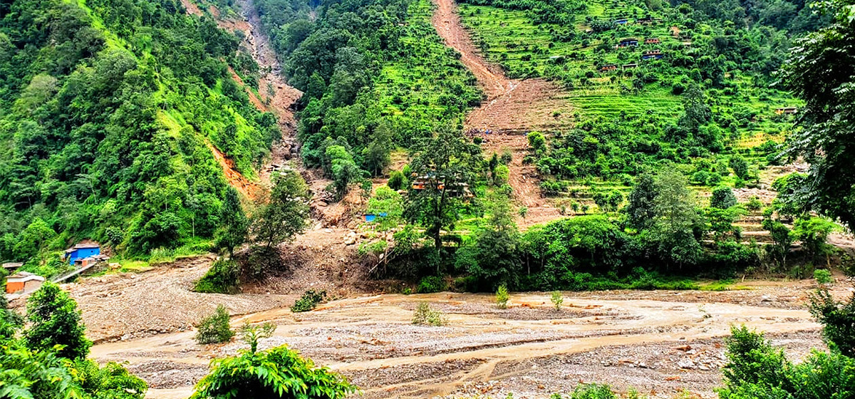 Badigad landslide leaves 50 families displaced