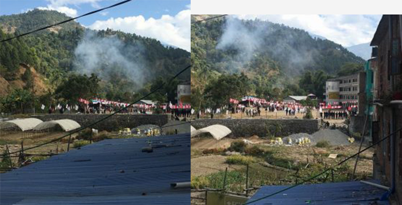 Bomb goes off near mass gathering attended by Oli, Dahal in Baglung
