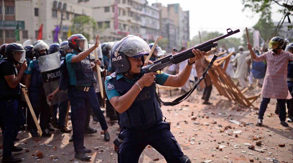 Four killed as police in Bangladesh clash with protesters during visit by Indian PM