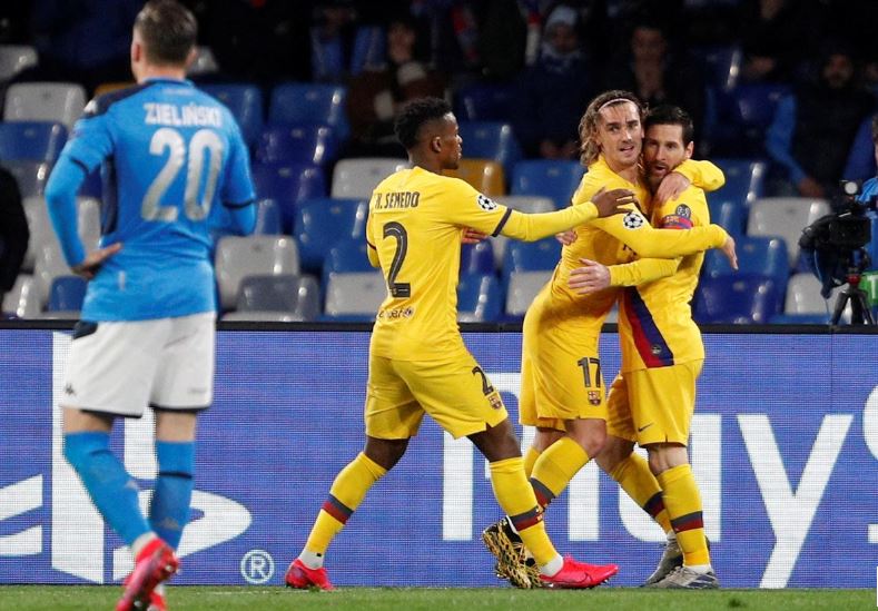 Precious Griezmann goal earns Barcelona draw at spirited Napoli