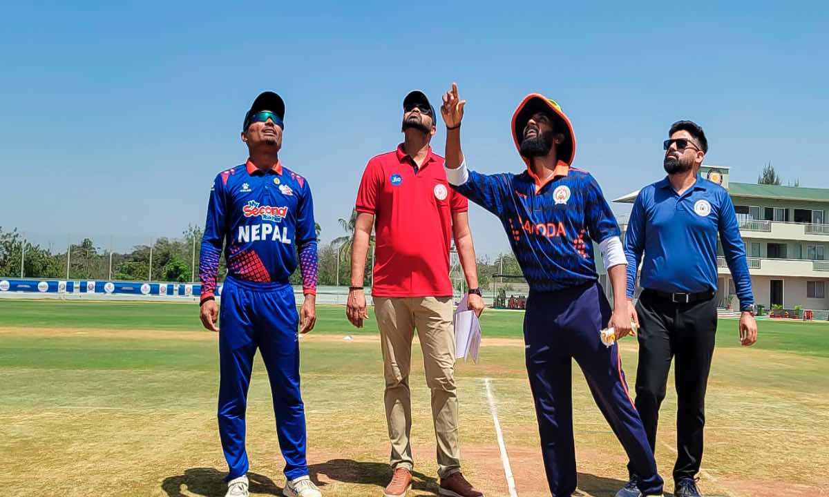 Triangular T20 series second match: Nepal lose toss, to bat first against Baroda