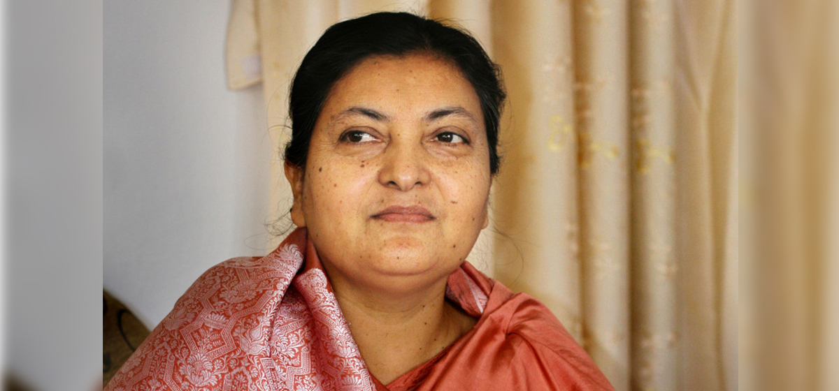 Former President Bhandari extends greetings on the occasion of Women's Day