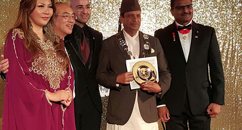Binod Chaudhary receives 'Asian Man of the Year' award