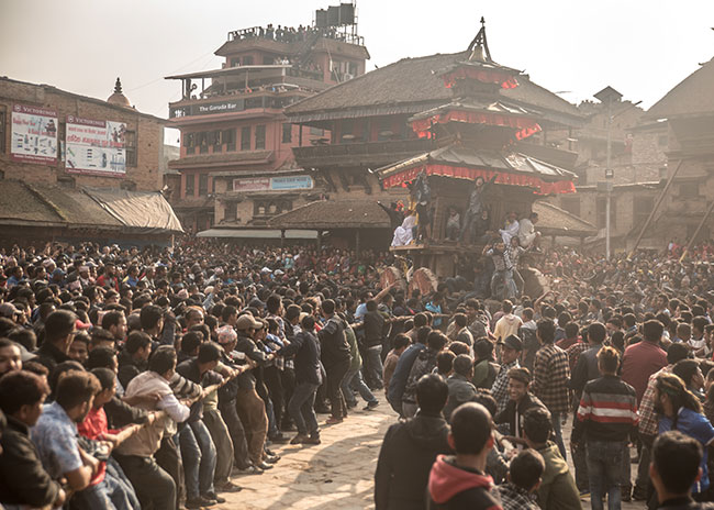 Bhaktapur's famous Bisket Jatra starts from today, all preparations over
