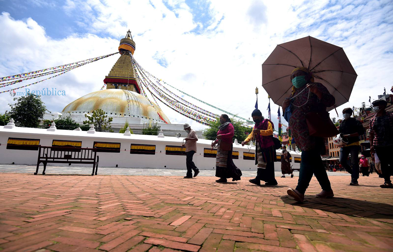 Recording of Tik Tok videos banned around Boudhanath Stupa