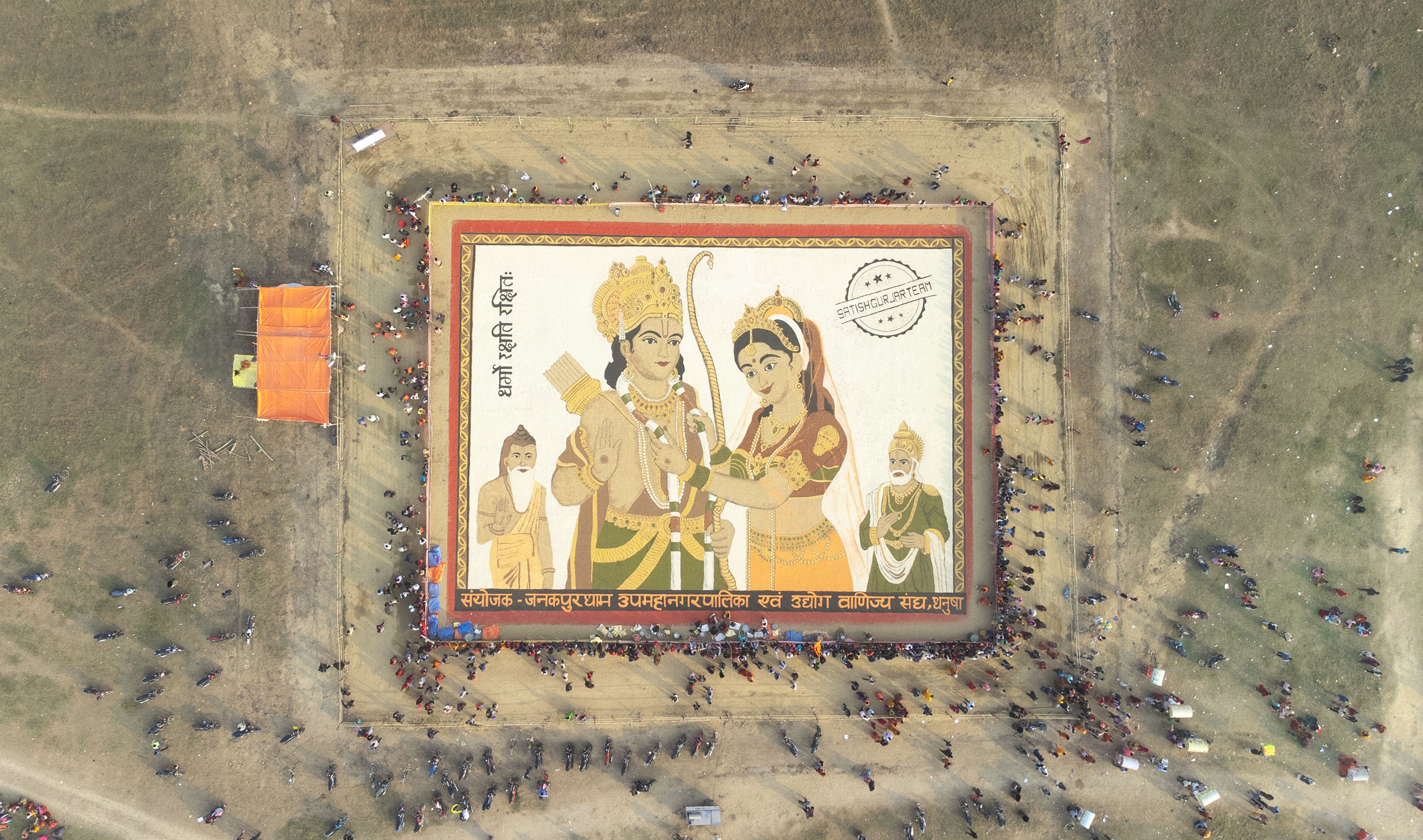 Sita-Ram colossus prepared with 102 quintals of cereal inspires awe in Janakpurdham