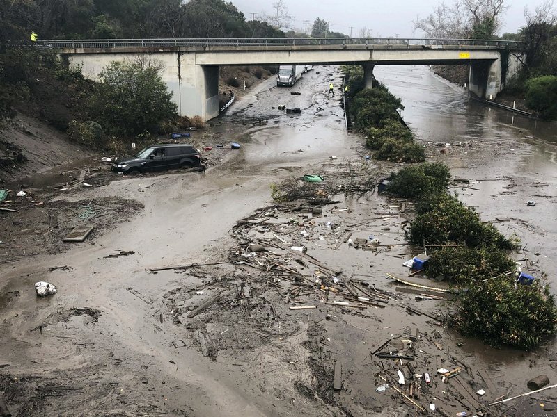 13 dead in Southern California as rain triggers mudslides