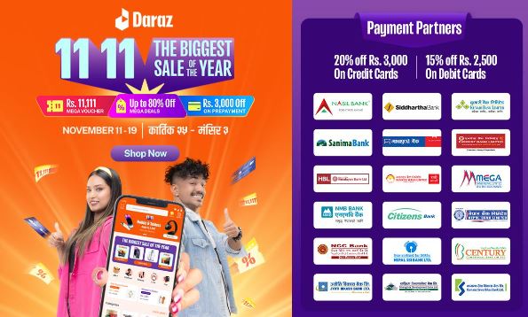 Daraz signs agreement with 18 leading banks for its 11.11 shopping campaign