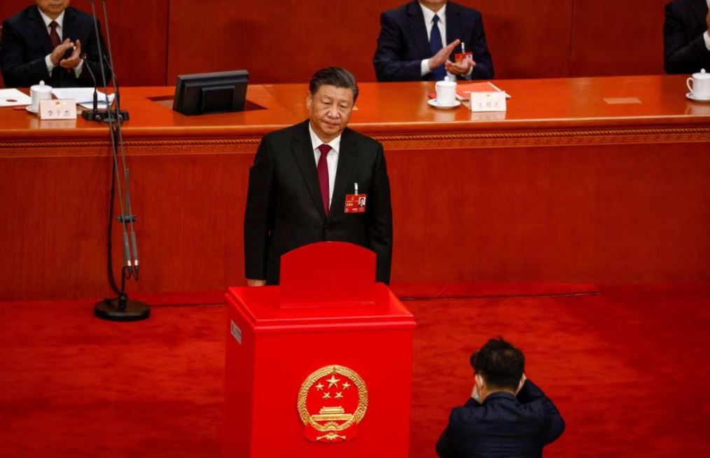 China's Xi secures precedent-breaking third term as president
