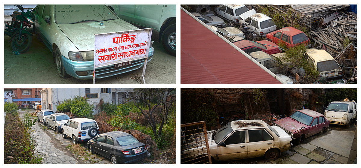 Vehicles brought with taxpayers' money gathering dust in govt offices (Photo Feature)