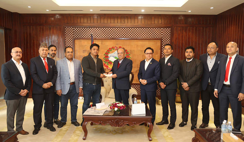 Casino Association of Nepal Donates Rs 3.5 million to PM Disaster Relief Fund