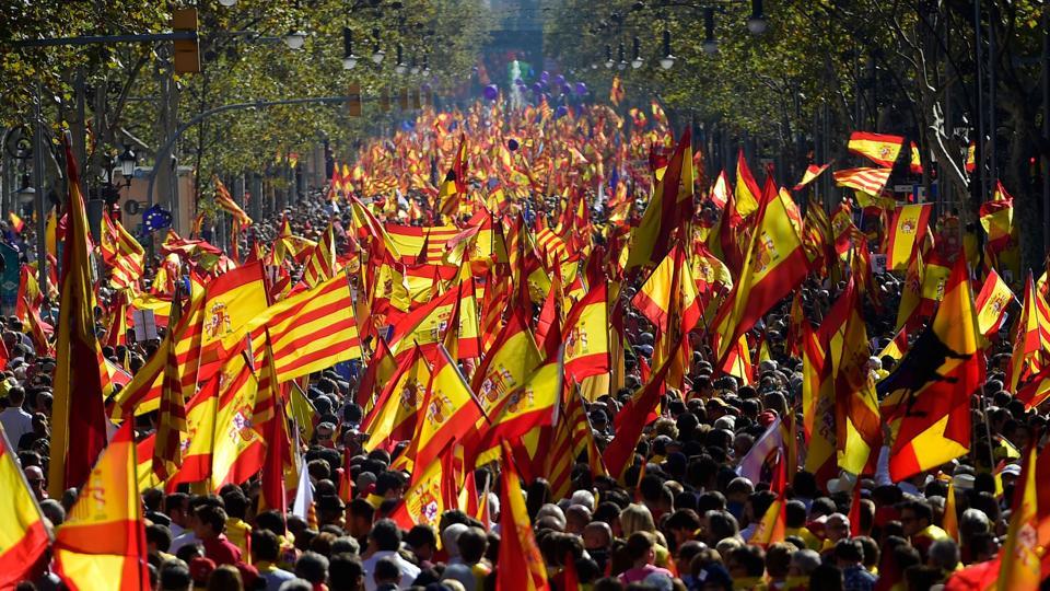 Hundreds of thousands march for unified Spain