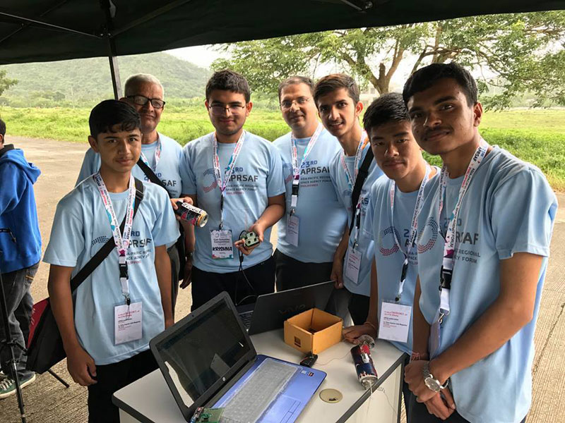 Nepali team awarded in Can Satellite Competition
