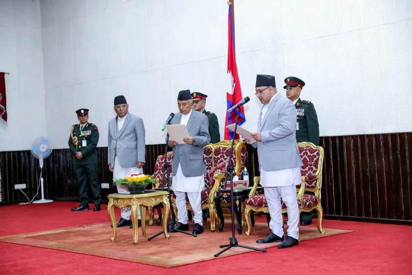 Newly-appointed Chief Justice Karki takes oath of office and secrecy