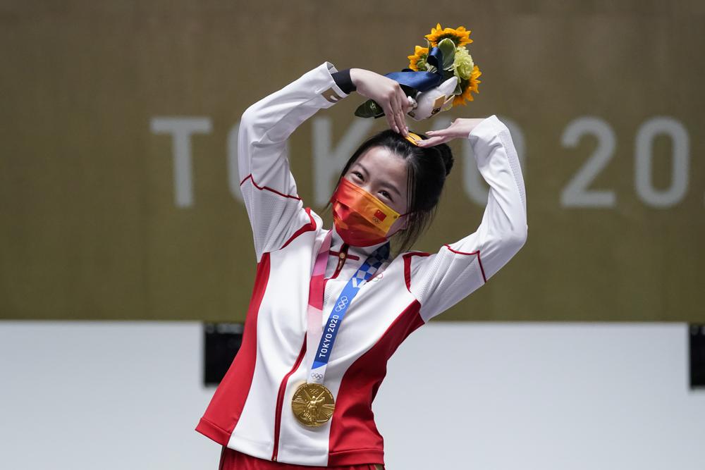 China’s Yang wins 1st gold of Tokyo Olympics in air rifle