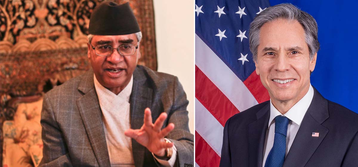 US Secretary Blinken calls PM Deuba, discusses MCC