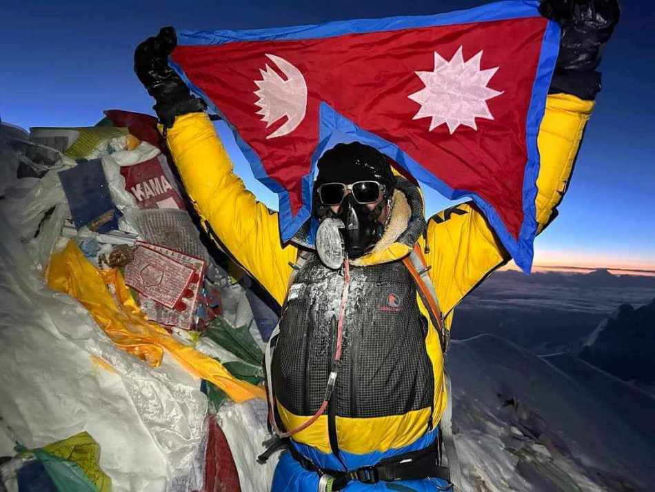 DJ Tenzing summits Mt Everest, attempts world record