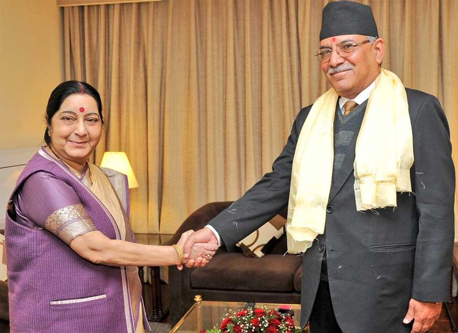 Dahal-Swaraj meet to strengthen mutual relation