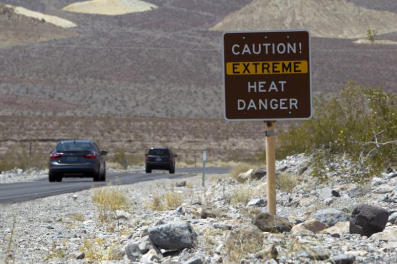 California's Death Valley to reach a searing 53 Celsius