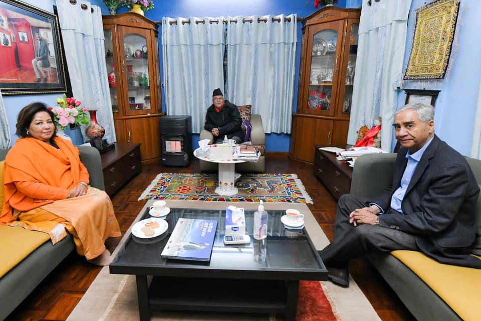 PM Deuba starts negotiation with UML Chairman Oli as Dahal, Nepal oppose tabling MCC agreement in parliament
