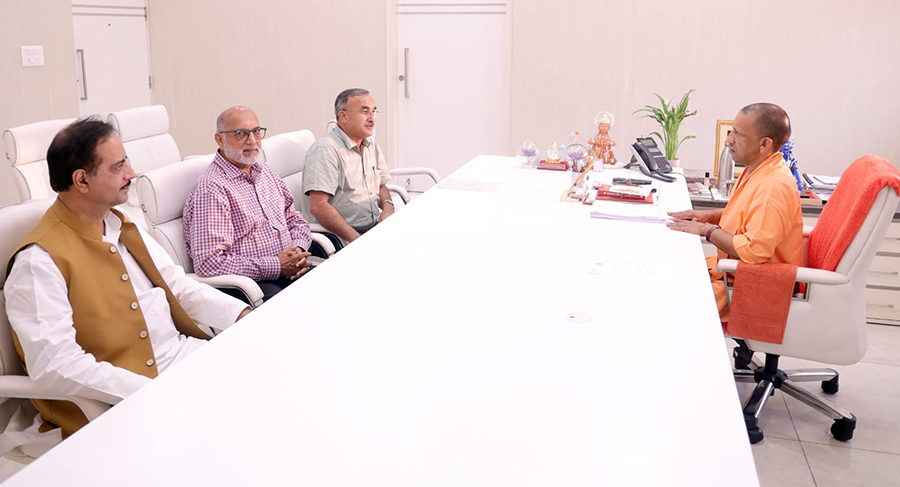 NC leader Kandel meets Uttar Pradesh Chief Minister Yogi Adityanath