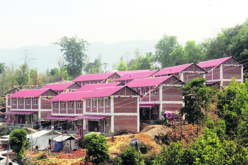 One man builds houses for 55 quake families