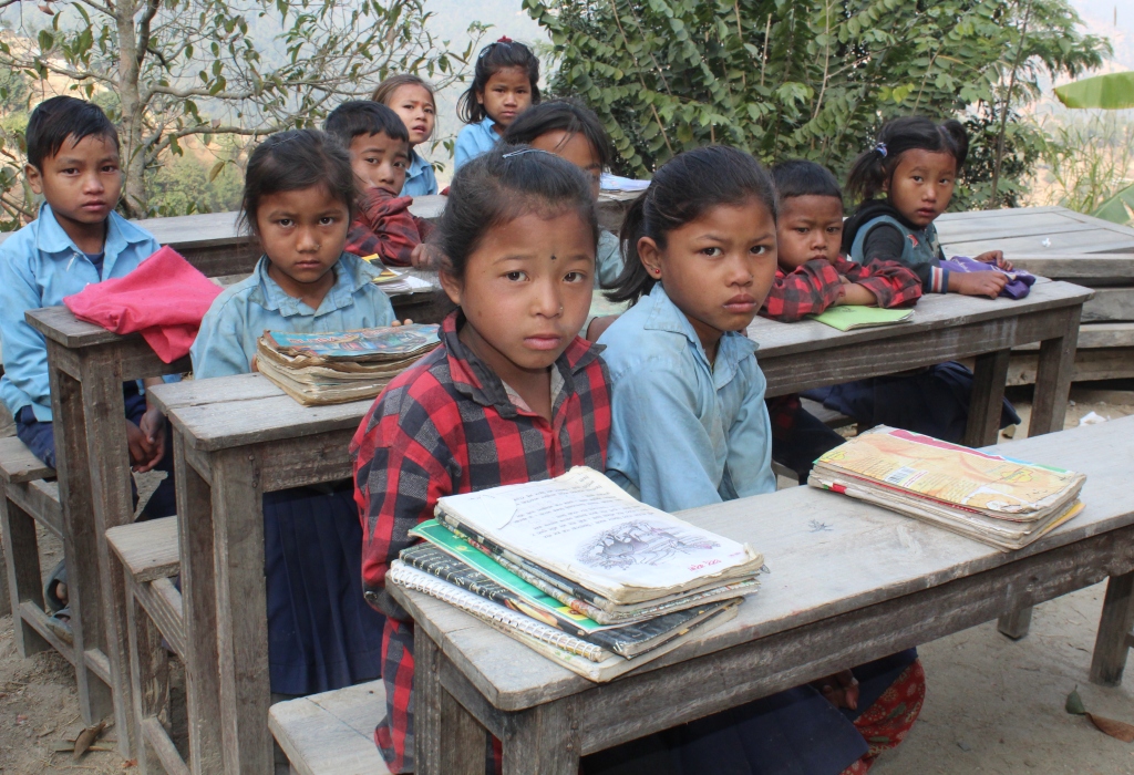After three hours walk to school, children have no classes