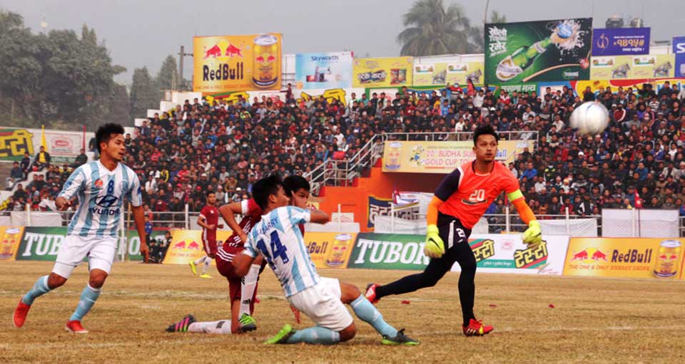 Indian team Durgapur Steal beats organizer Dharan football club