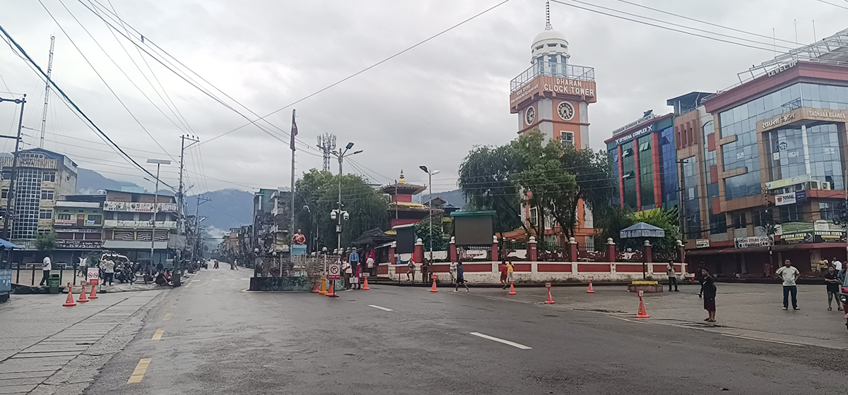 In Pictures: Dharan wears a deserted look due to prohibitory order