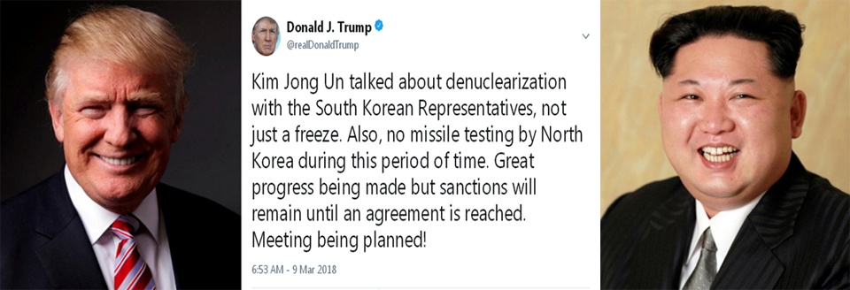US President Trump decides  to meet N.Korea's Kim