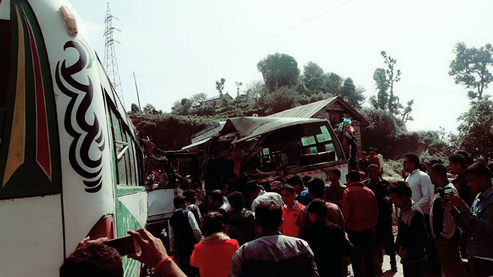 Two killed, 24 injured in Doti bus mishap