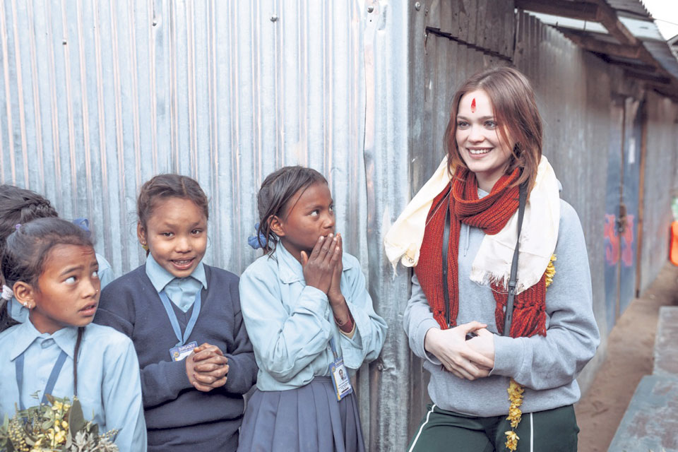 German actress visits communities in Makwanpur