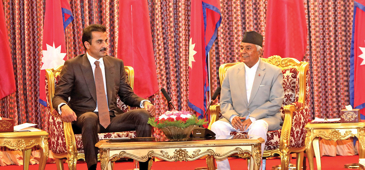 Prez Paudel solicits Qatar’s investment in Nepal’s water resources, agriculture and tourism sectors