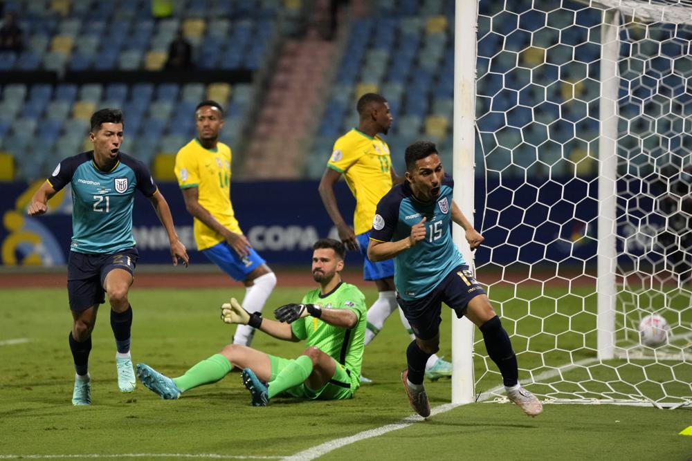 Ecuador holds Brazil to 1-1 draw, advances at Copa America