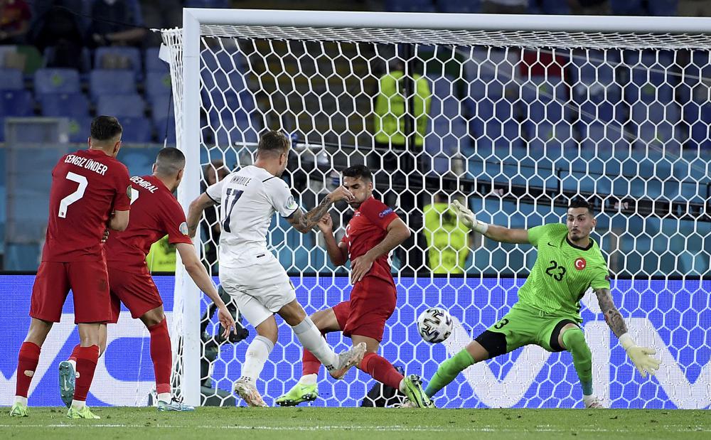 Italy convincing in 3-0 win over Turkey to open Euro 2020