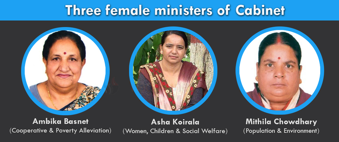 Who Are Three Female Ministers In Cabinet Myrepublica The New
