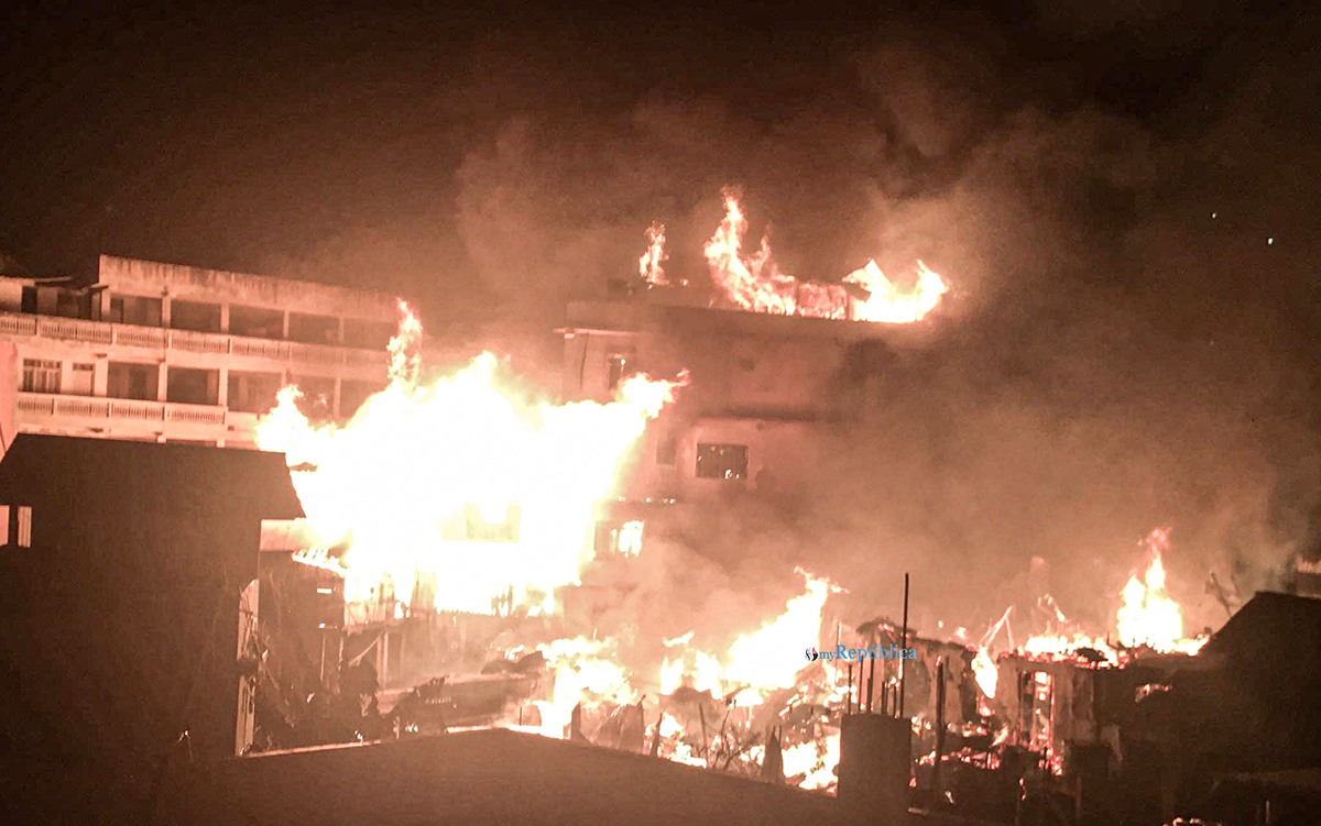 Fire guts property worth over Rs 7.6 million in Kalikot