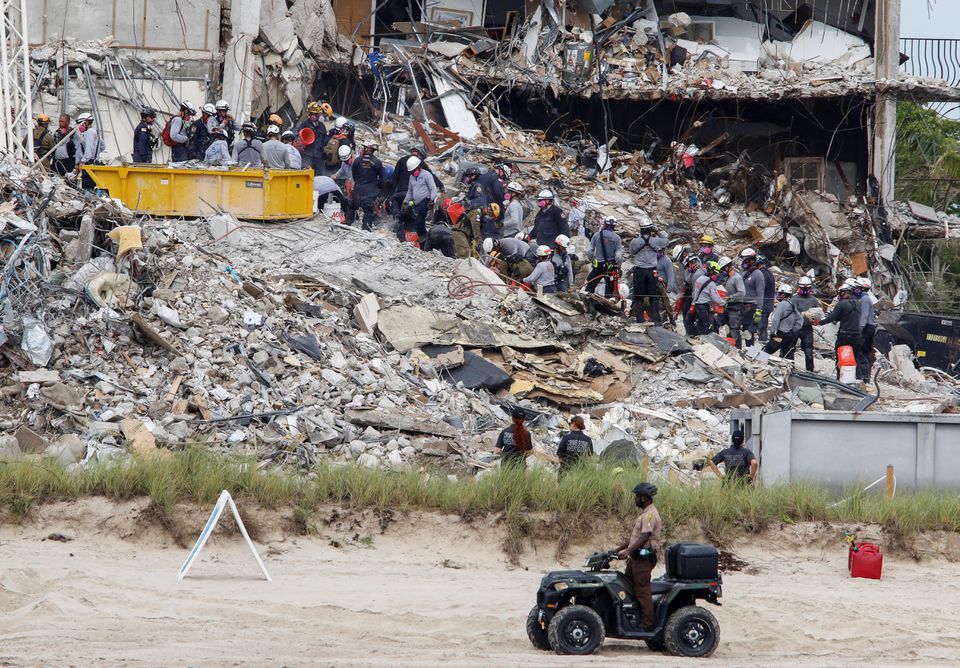 Death toll in Florida building collapse rises to 12 with 149 missing