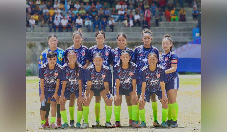 Nepali girls’ squad make it to the final of the 76th Independence Day Football Tournament in Sikkim