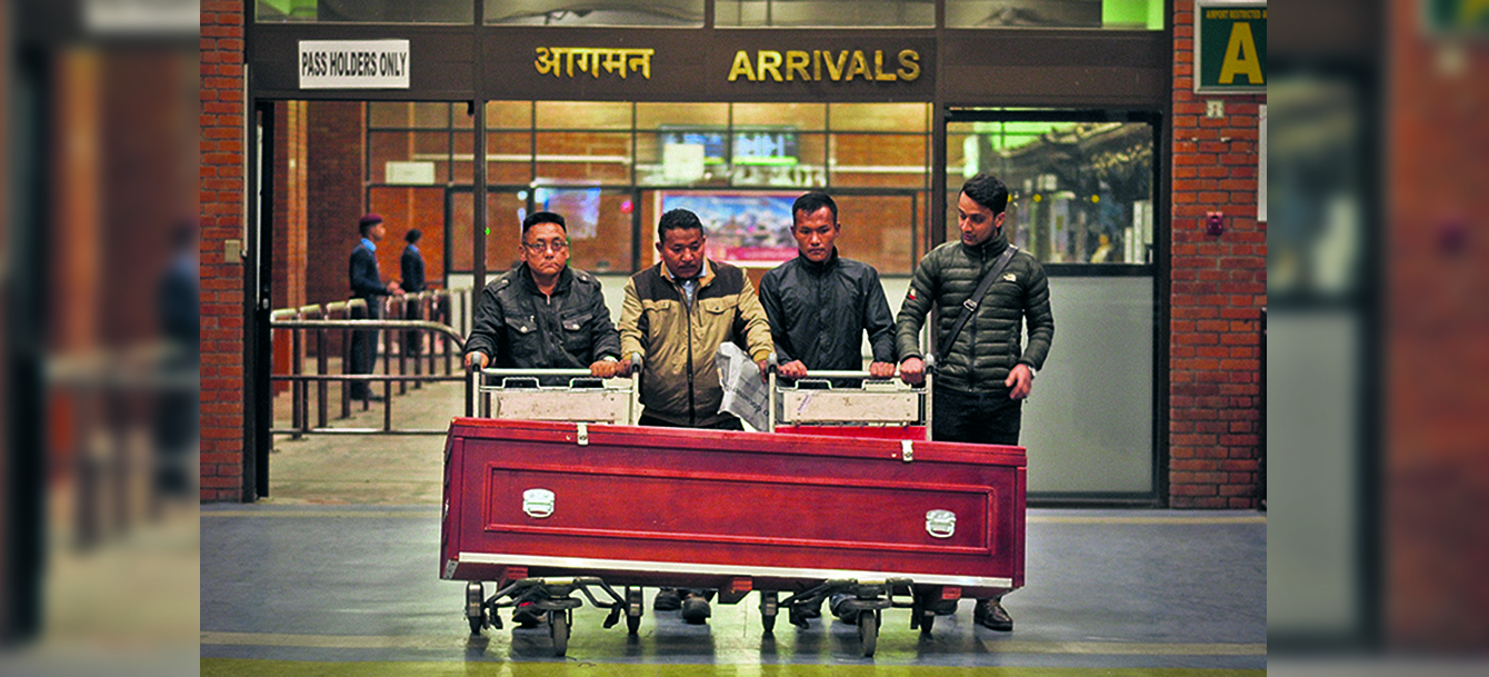 18 dead bodies of Nepalis brought home from Malaysia