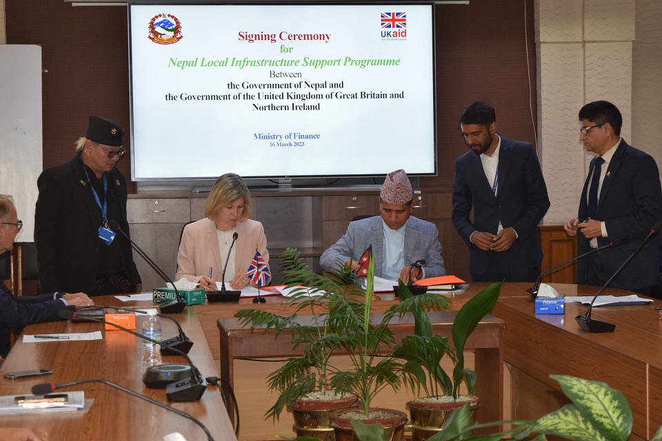Britain to provide 90 million pounds grant for infrastructure development in Nepal