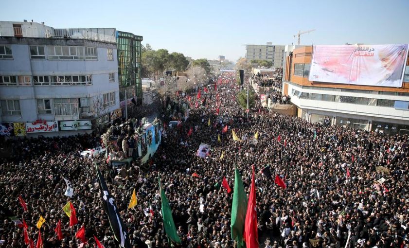 Dozens killed in stampede at Iranian commander's funeral, burial postponed