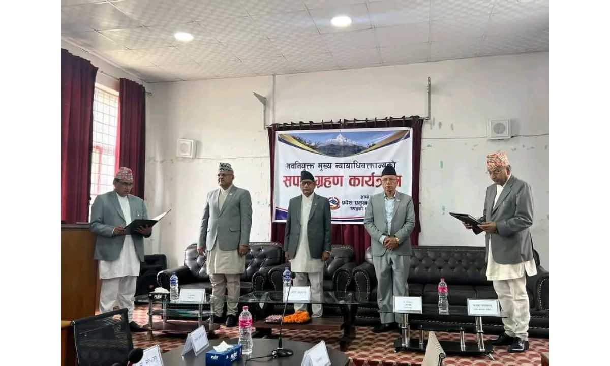 Sharma appointed Chief Attorney of Gandaki province