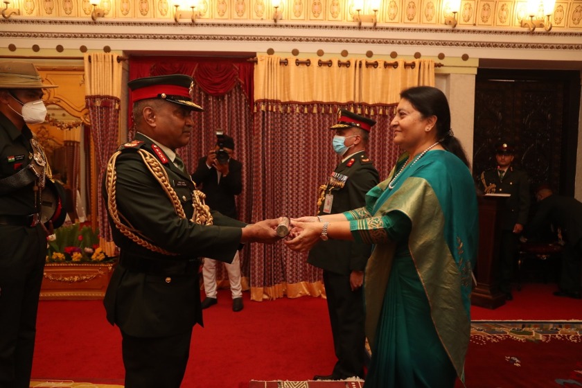 Indian Army Chief General Manoj Pande Conferred Honorary Rank of General of Nepali Army