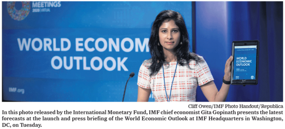 IMF cuts Nepal's growth forecast to 2.5% due to COVID-19