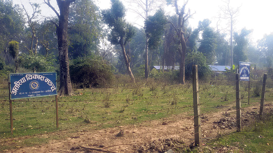 Community forest in Godawari Municipality being encroached upon