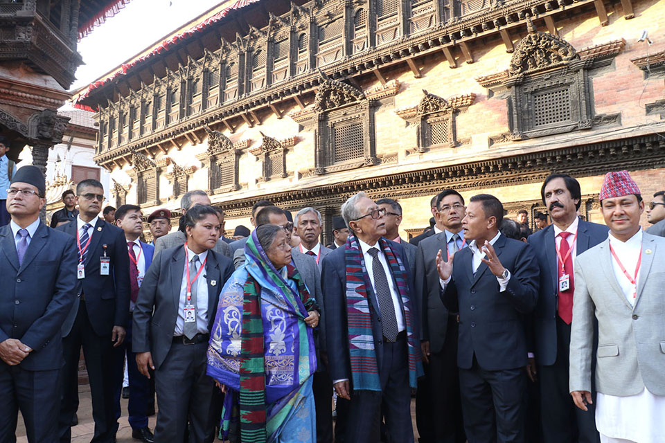 Bangladeshi President visits Bhaktapur