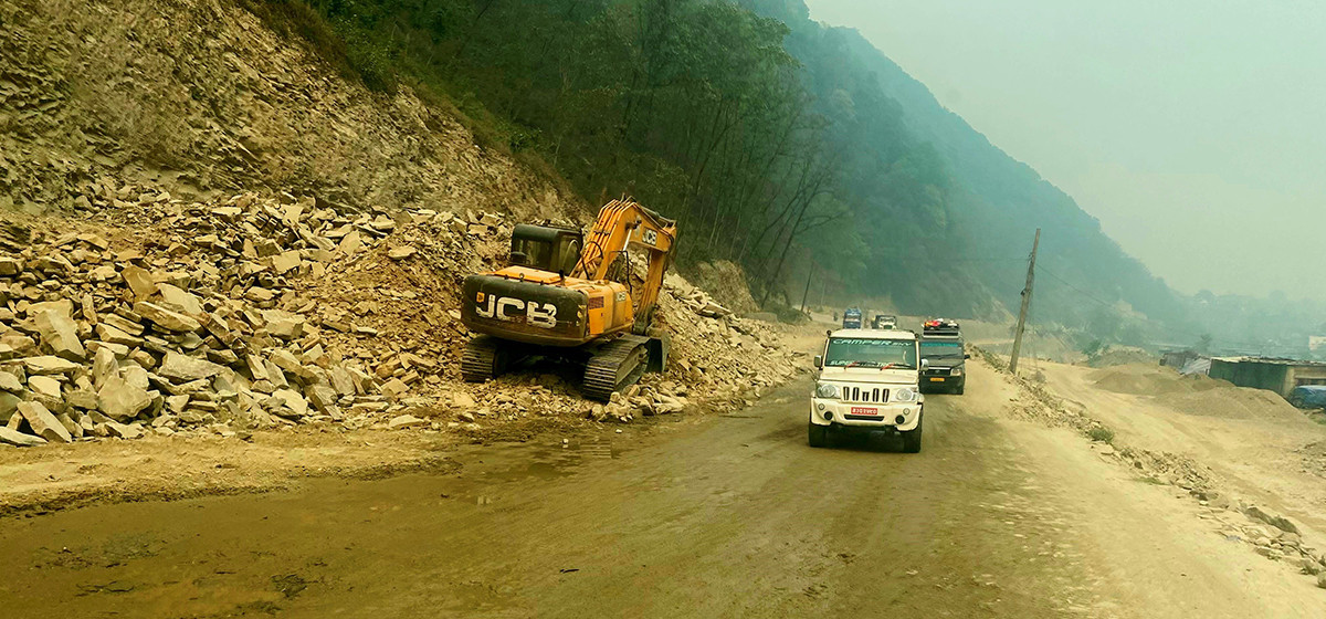 2.2 km road waiting blacktopping for over 22 months in Kaski