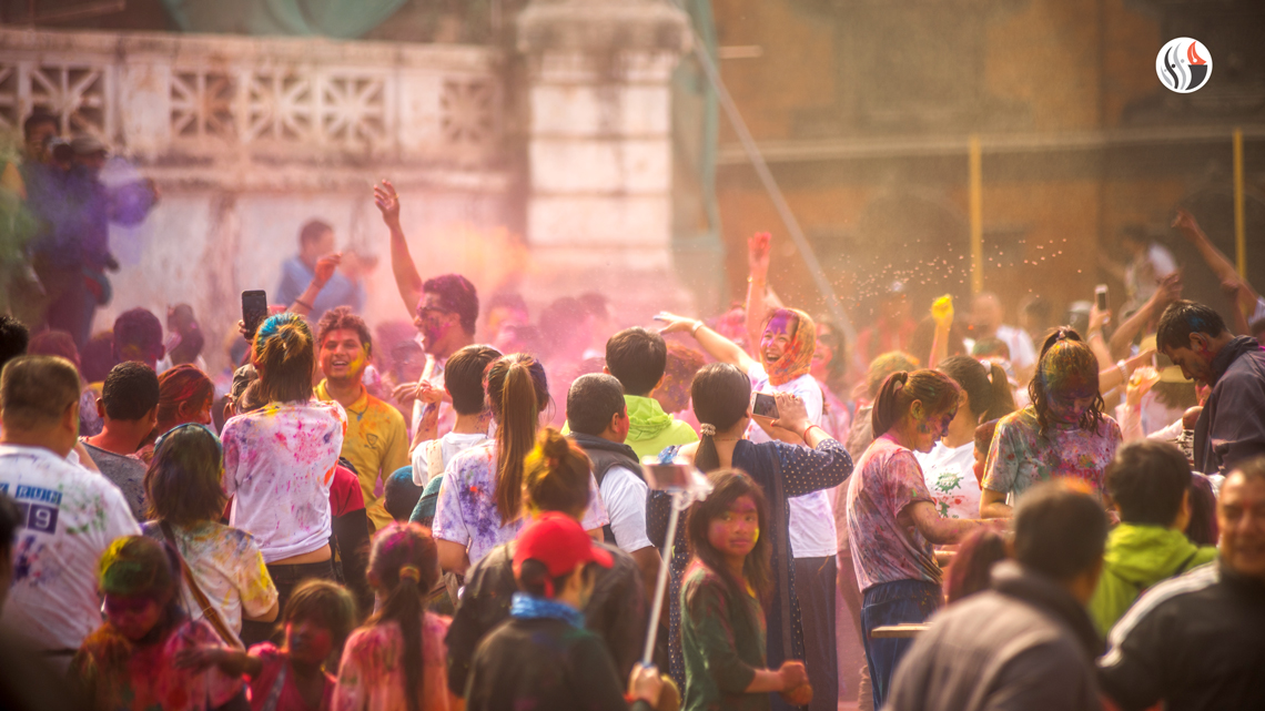 Holi observed at Basantapur (photo feature)